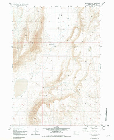 United States Geological Survey Mickey Springs, OR (1981, 24000-Scale) digital map