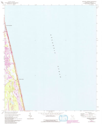 United States Geological Survey Mickler Landing, FL (1964, 24000-Scale) digital map