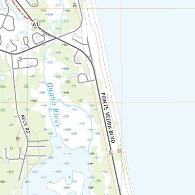 United States Geological Survey Mickler Landing, FL (2021, 24000-Scale) digital map