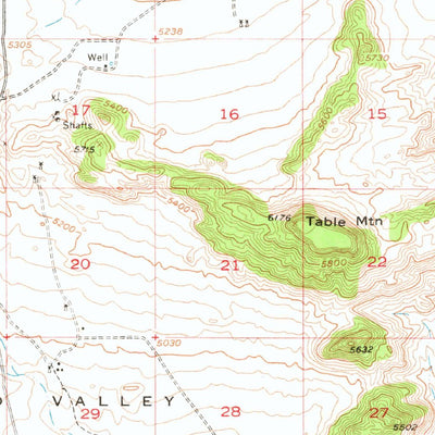 United States Geological Survey Mid Hills, CA (1955, 62500-Scale) digital map