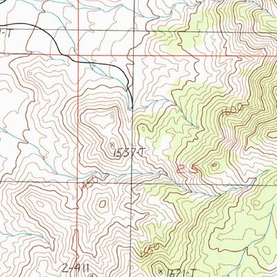 United States Geological Survey Mid Hills, CA (1983, 24000-Scale) digital map
