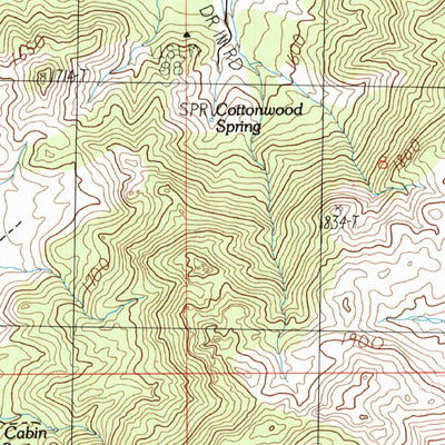 United States Geological Survey Mid Hills, CA (1983, 24000-Scale) digital map