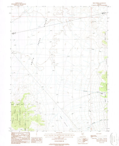 United States Geological Survey Midas Spring, NV (1988, 24000-Scale) digital map