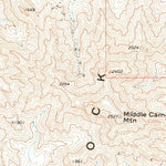 United States Geological Survey Middle Camp Mountain, AZ (1971, 24000-Scale) digital map