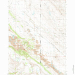 United States Geological Survey Middle Creek Butte, SD-WY (1984, 24000-Scale) digital map
