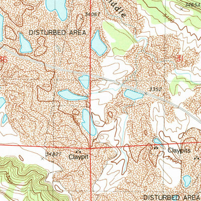 United States Geological Survey Middle Creek Butte, SD-WY (1984, 24000-Scale) digital map