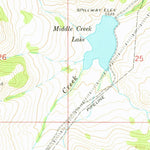 United States Geological Survey Middle Creek Lake, MT (1962, 24000-Scale) digital map