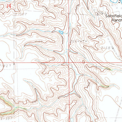 United States Geological Survey Middle Draw, SD (1983, 24000-Scale) digital map