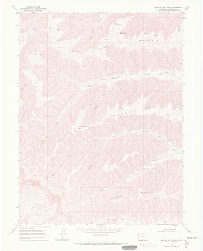 United States Geological Survey Middle Dry Fork, CO (1968, 24000-Scale) digital map