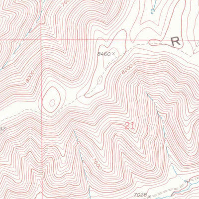 United States Geological Survey Middle Dry Fork, CO (1968, 24000-Scale) digital map