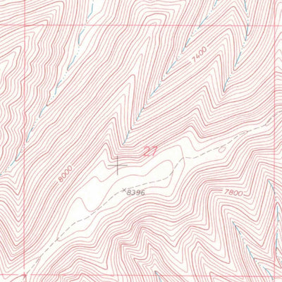 United States Geological Survey Middle Dry Fork, CO (1968, 24000-Scale) digital map