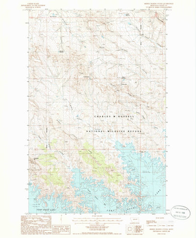 United States Geological Survey Middle Eighth Coulee, MT (1985, 24000-Scale) digital map