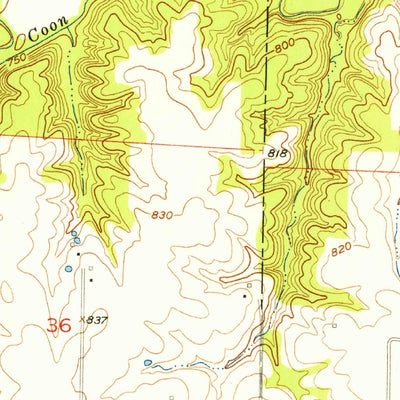 United States Geological Survey Middle Grove, MO (1952, 24000-Scale) digital map