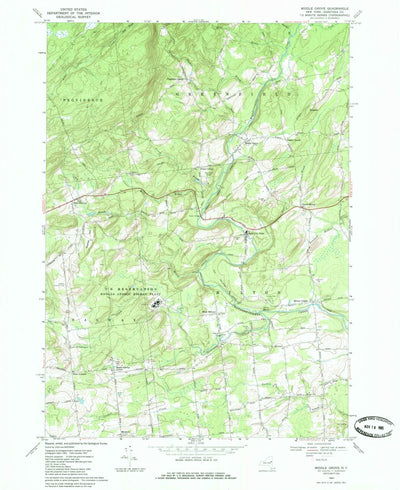 United States Geological Survey Middle Grove, NY (1967, 24000-Scale) digital map