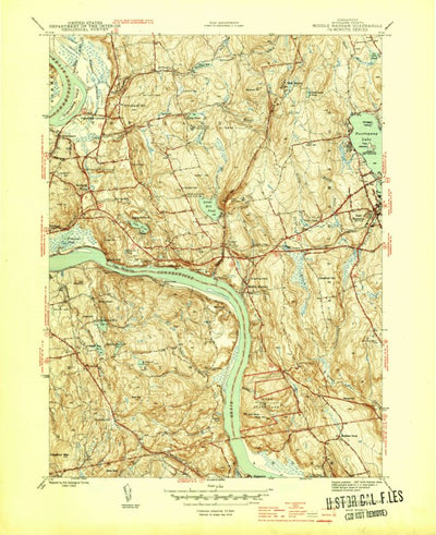 United States Geological Survey Middle Haddam, CT (1945, 31680-Scale) digital map