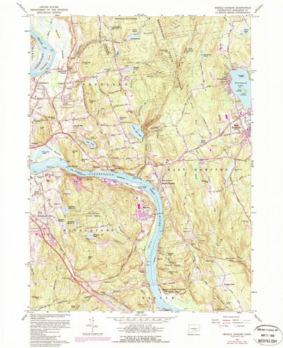 United States Geological Survey Middle Haddam, CT (1961, 24000-Scale) digital map