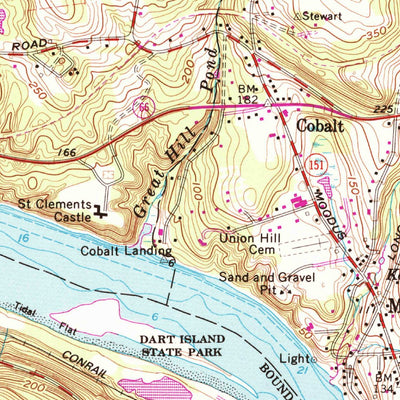 United States Geological Survey Middle Haddam, CT (1961, 24000-Scale) digital map
