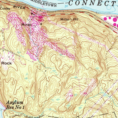 United States Geological Survey Middle Haddam, CT (1961, 24000-Scale) digital map