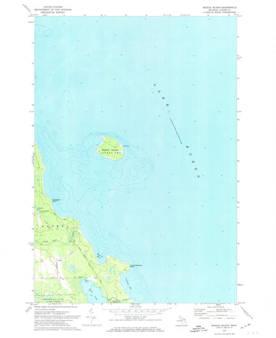 United States Geological Survey Middle Island, MI (1971, 24000-Scale) digital map