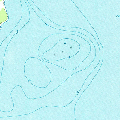 United States Geological Survey Middle Island, MI (1971, 24000-Scale) digital map