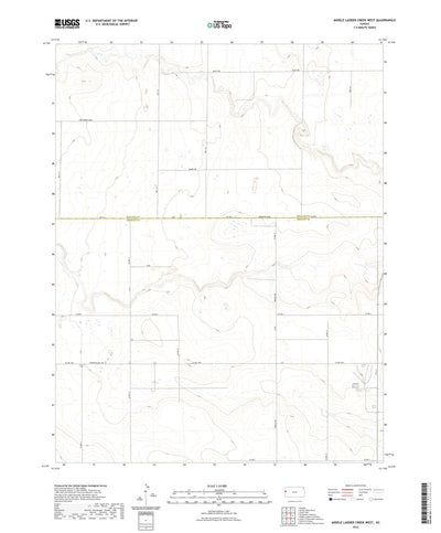 United States Geological Survey Middle Ladder Creek West, KS (2022, 24000-Scale) digital map