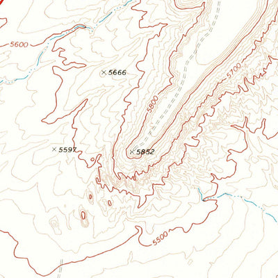United States Geological Survey Middle Mesa, AZ (1969, 24000-Scale) digital map