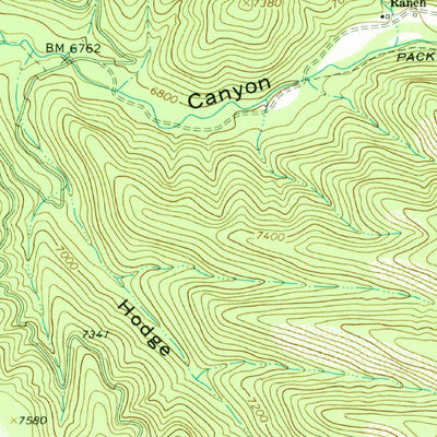 United States Geological Survey Middle Mesa, NM (1965, 24000-Scale) digital map