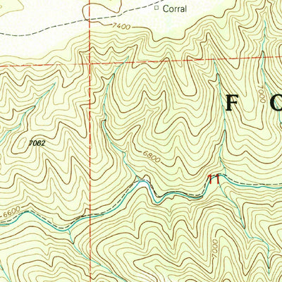 United States Geological Survey Middle Mesa, NM (1999, 24000-Scale) digital map