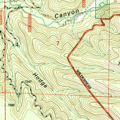 United States Geological Survey Middle Mesa, NM (1999, 24000-Scale) digital map