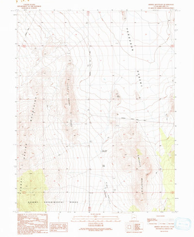 United States Geological Survey Middle Mountain, UT (1991, 24000-Scale) digital map