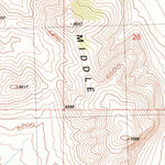 United States Geological Survey Middle Mountain, UT (1991, 24000-Scale) digital map