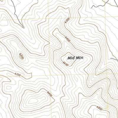 United States Geological Survey Middle Mountain, UT (2020, 24000-Scale) digital map