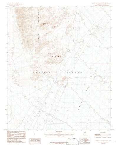 United States Geological Survey Middle Mountains South, AZ (1986, 24000-Scale) digital map