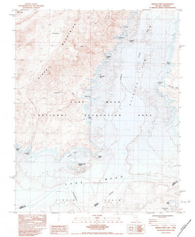 United States Geological Survey Middle Point, NV-AZ (1983, 24000-Scale) digital map