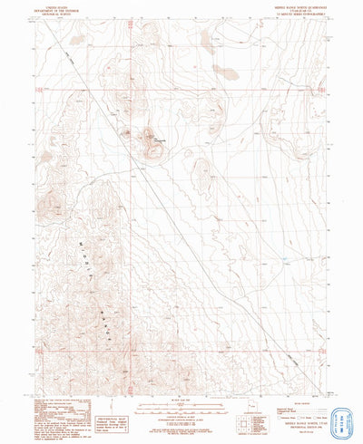 United States Geological Survey Middle Range North, UT (1991, 24000-Scale) digital map