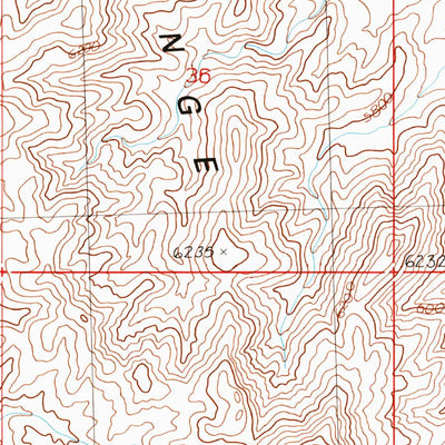 United States Geological Survey Middle Range North, UT (1991, 24000-Scale) digital map