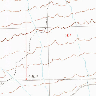 United States Geological Survey Middle Range South, UT (1991, 24000-Scale) digital map