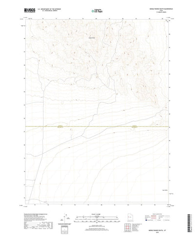 United States Geological Survey Middle Range South, UT (2020, 24000-Scale) digital map