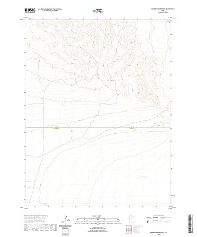 United States Geological Survey Middle Range South, UT (2023, 24000-Scale) digital map
