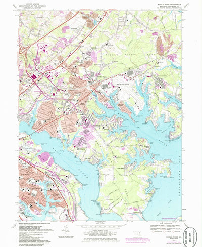United States Geological Survey Middle River, MD (1969, 24000-Scale) digital map