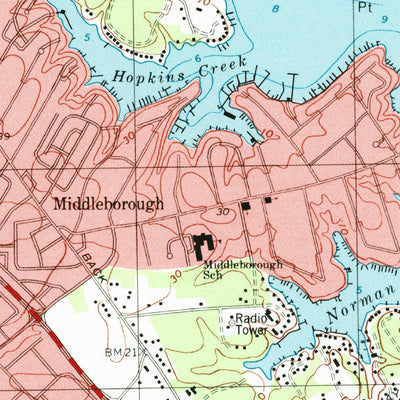 United States Geological Survey Middle River, MD (1998, 24000-Scale) digital map