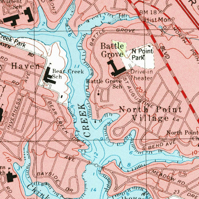 United States Geological Survey Middle River, MD (1998, 24000-Scale) digital map