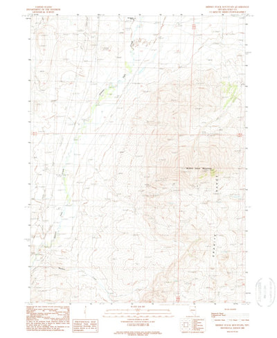 United States Geological Survey Middle Stack Mountain, NV (1989, 24000-Scale) digital map