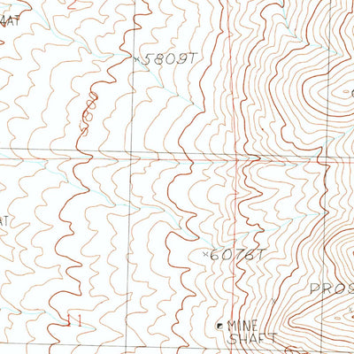 United States Geological Survey Middle Stack Mountain, NV (1989, 24000-Scale) digital map