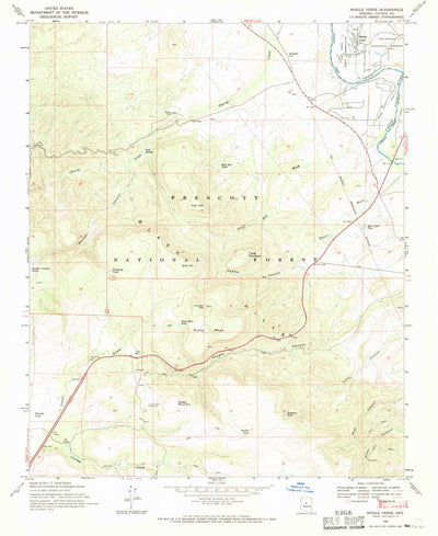 United States Geological Survey Middle Verde, AZ (1969, 24000-Scale) digital map