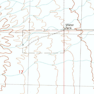 United States Geological Survey Middle Water Spring, AZ (1989, 24000-Scale) digital map