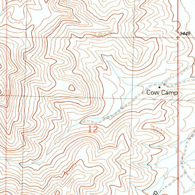 United States Geological Survey Middle Water Spring, AZ (1989, 24000-Scale) digital map