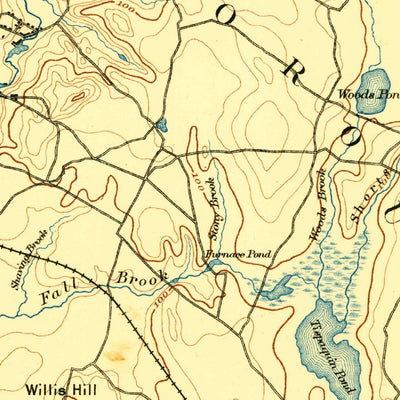 United States Geological Survey Middleboro, MA (1888, 62500-Scale) digital map