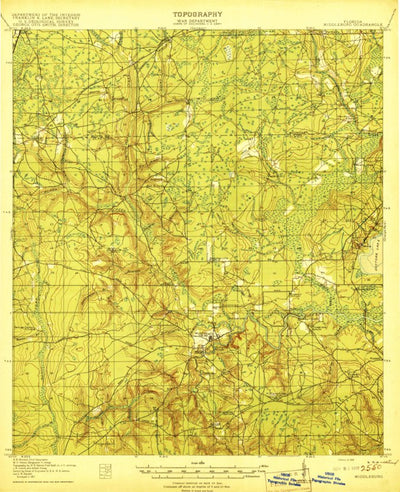 United States Geological Survey Middleburg, FL (1918, 62500-Scale) digital map