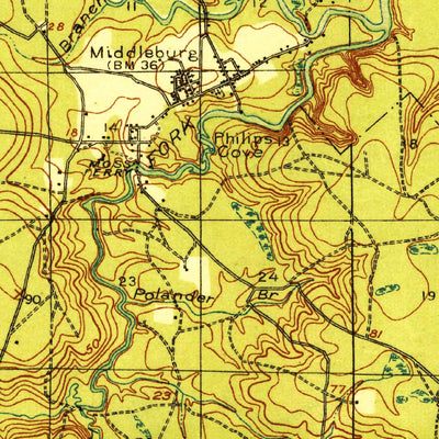 United States Geological Survey Middleburg, FL (1918, 62500-Scale) digital map